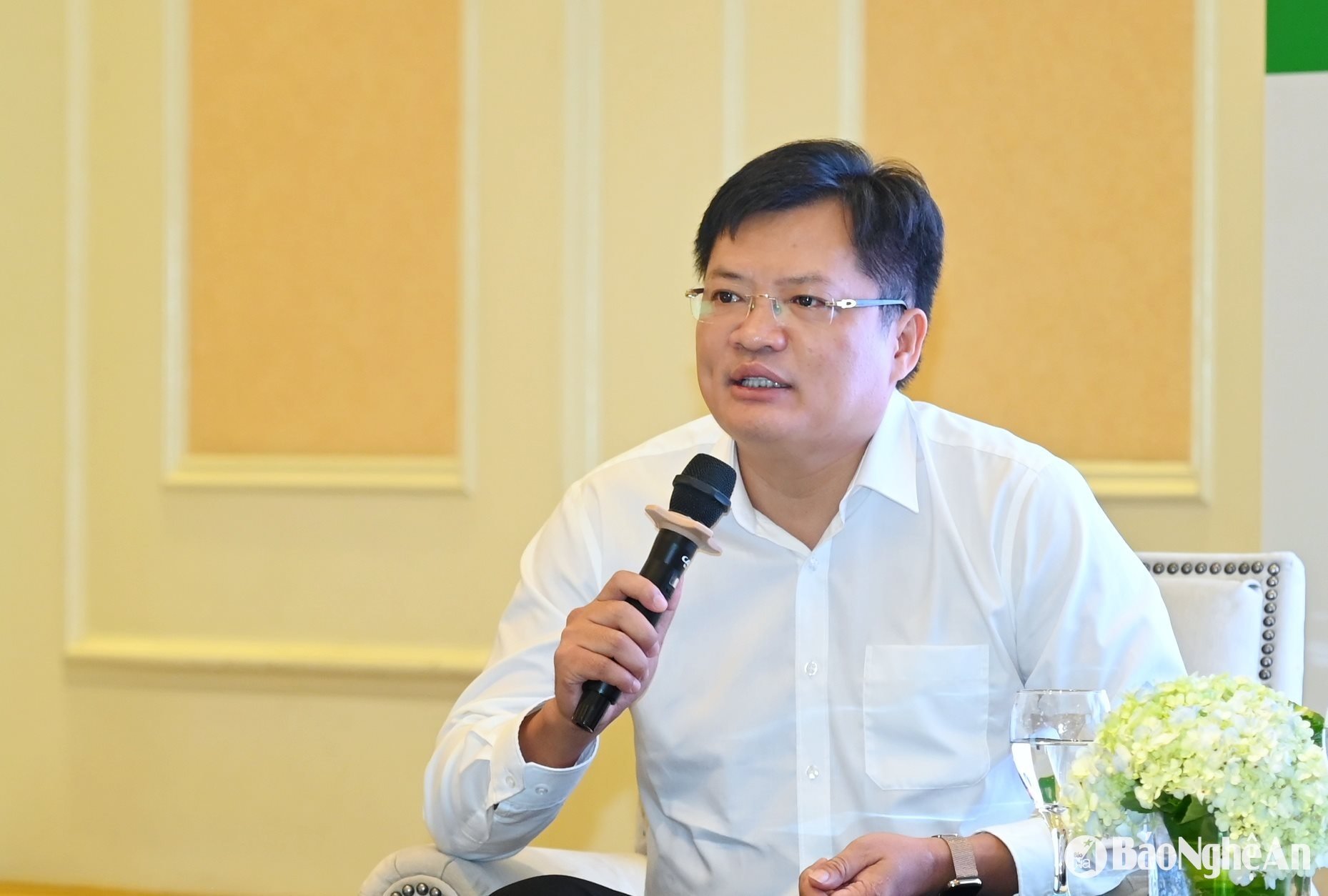 Editor-in-Chief Ngo Duc Kien at the Press Transformation Workshop