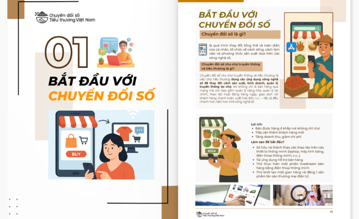 Sổ tay được phát hành trực tuyến tại địa chỉ: https://sotay.tieuthuongvietnam.vn. (Ảnh: Cục TMĐT)