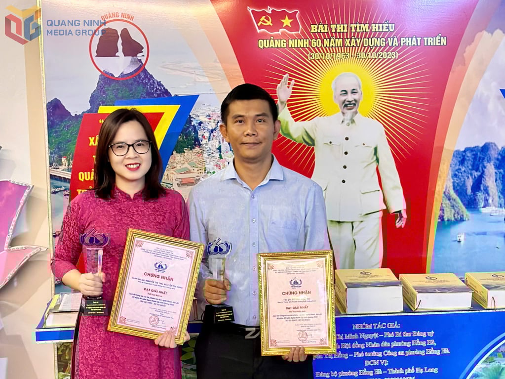 นักข่าว มินห์ทู คว้ารางวัลชนะเลิศการประกวดเขียนงานวรรณกรรม ศิลปะ และสื่อสารมวลชน เพื่อเฉลิมฉลองครบรอบ 60 ปีการก่อตั้งจังหวัดกว๋างนิญ