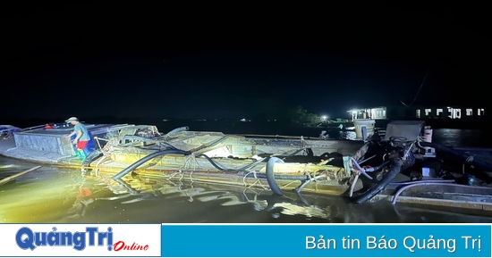 Phát hiện thuyền khai thác khoáng sản trái phép