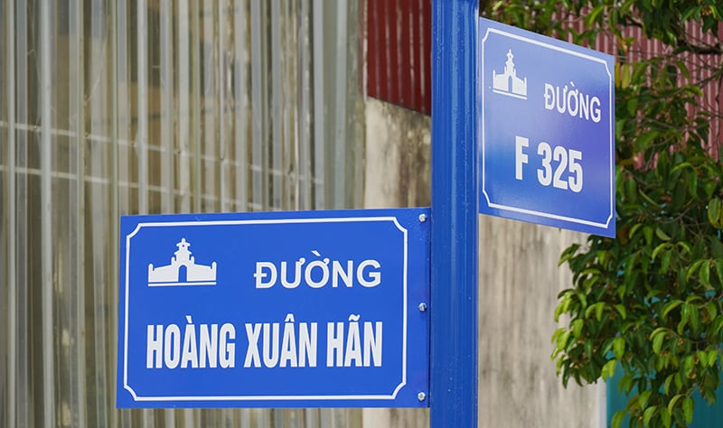 Many street signs have been replaced.