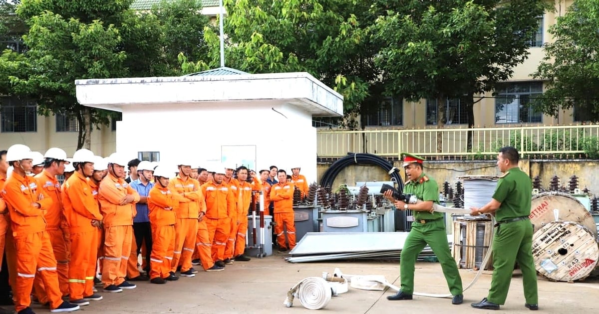 PC Đắk Nông nâng cao năng lực phòng cháy, chữa cháy