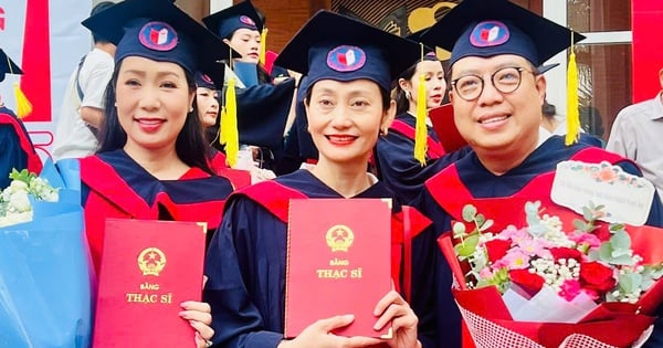 Trinh Kim Chi, Hanh Thuy, Thanh Hiep shine at the Master of Arts degree award ceremony in Hanoi