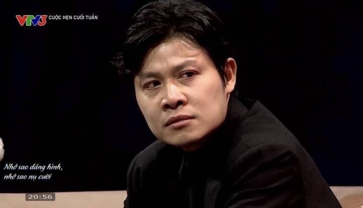 The male musician burst into tears when he heard his composition again.