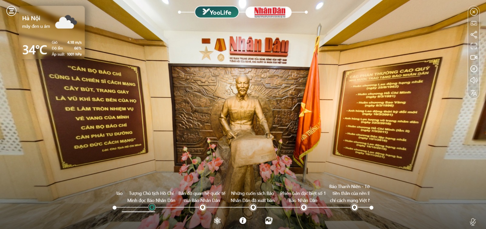 THAM QUAN NHÀ TRUYỀN THỐNG BÁO NHÂN DÂN