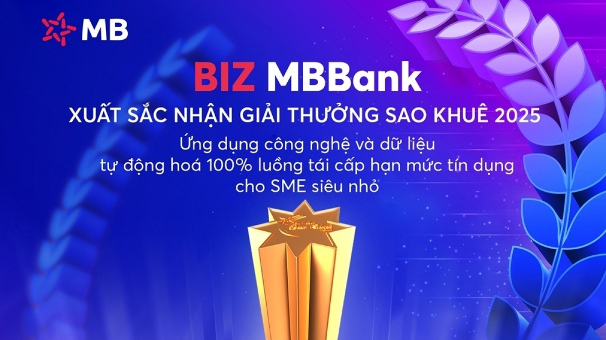 Rated 5 stars, MB Bank's data-based unsecured loan product wins big at Sao Khue 2025