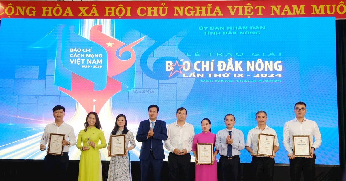 Awarding ceremony of the 9th Dak Nong Provincial Press Award 2024