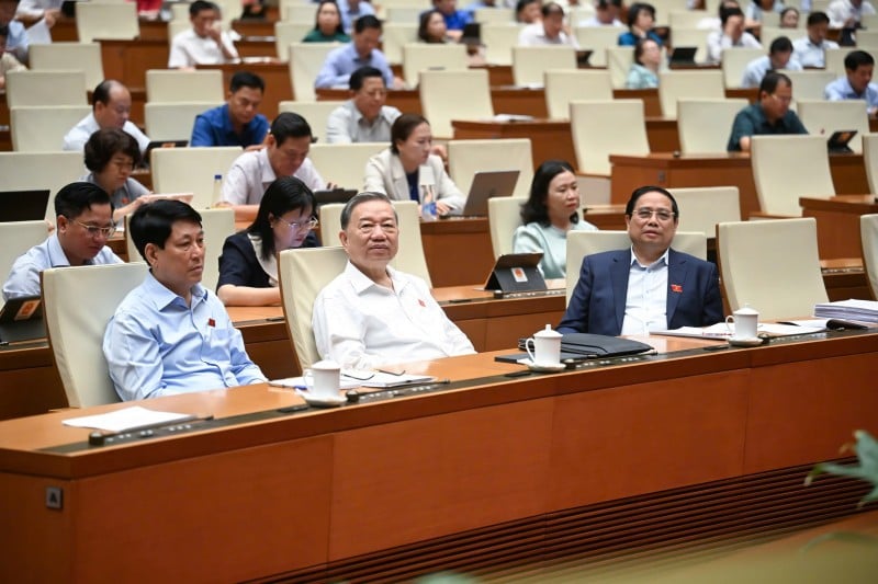 Lãnh đạo Đảng, Nhà nước dự phiên thảo luận.