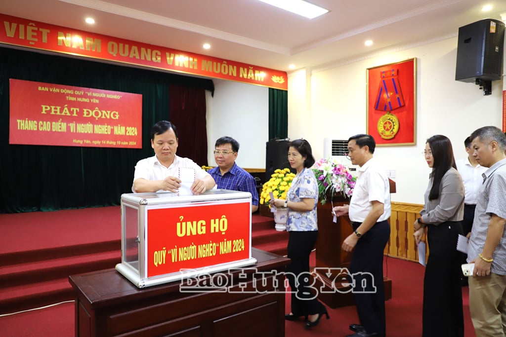 Organizations and individuals in the province actively support the Fund for the Poor.