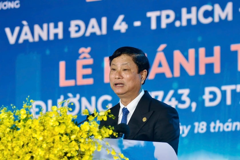 Chủ tịch UBND tỉnh Bình Dương Võ Văn Minh phát biểu tại sự kiện.