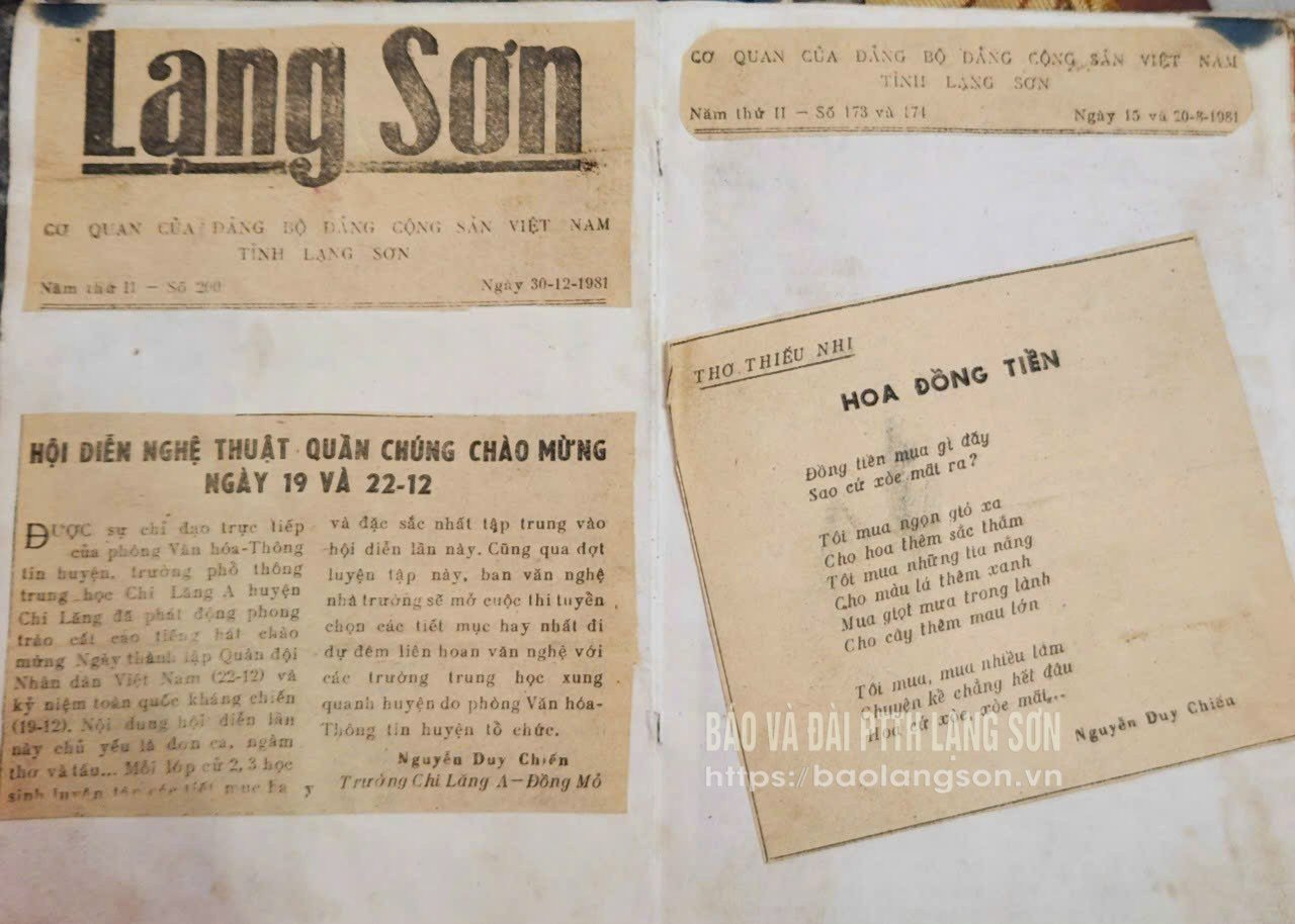 Một số tin, bài của tác giả đăng trên Báo Lạng Sơn năm 1981