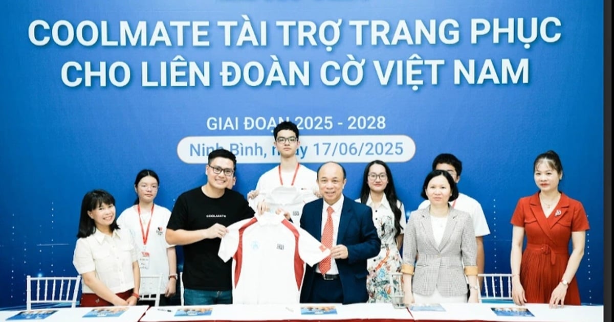 La startup Coolmate patrocina el vestuario de la Federación de Ajedrez de Vietnam para el período 2025-2028.
