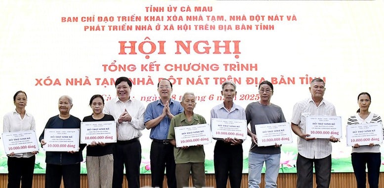 Cà Mau hoàn thành xóa nhà tạm, nhà dột nát- Ảnh 1.
