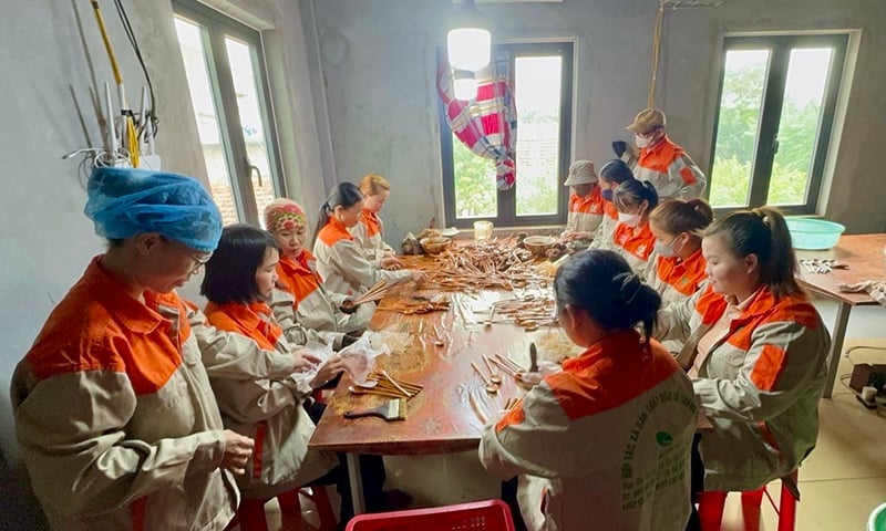 Các lớp đào tạo nghề ngắn hạn được thực hiện ngay tại các cơ sở sản xuất, làng nghề, hợp tác xã-nơi có nhu cầu lao động thực tế.