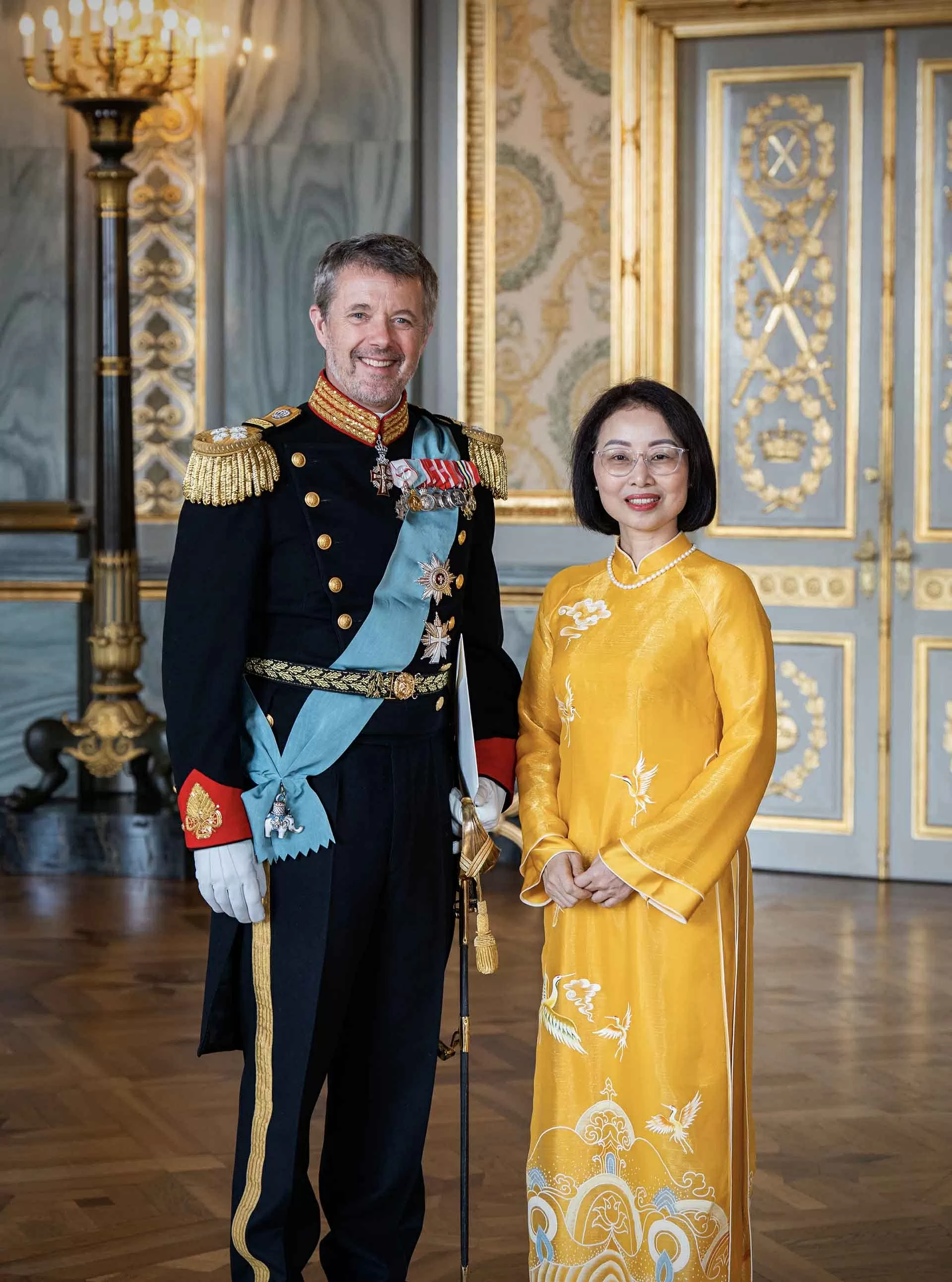 Đại sứ Nguyễn Lê Thanh trình Thư ủy nhiệm lên Nhà vua Đan Mạch Frederik X