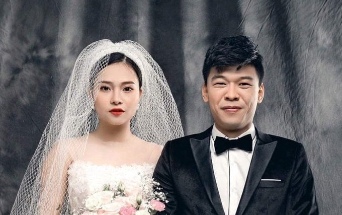 Ảnh cưới của vợ chồng Trung Ruồi, Ngọc Hà. Ảnh: Nhân vật cung cấp