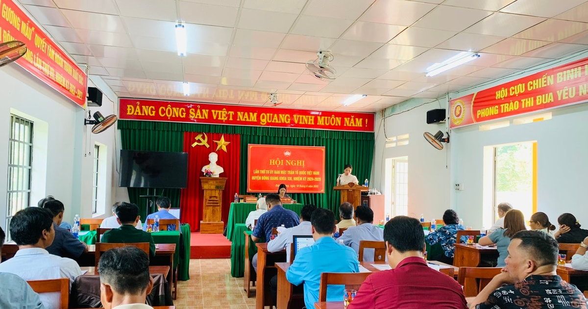 Die Dong Giang District Front mobilisierte mehr als 1,1 Milliarden VND, um den Abriss der Notunterkünfte zu unterstützen.