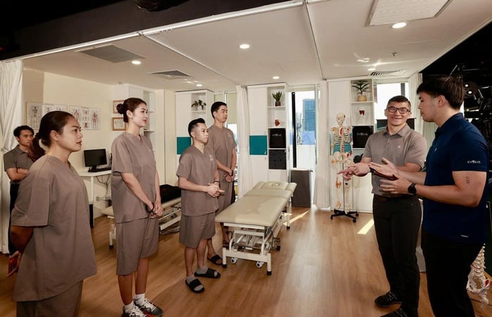 Dàn sao thể thao trải nghiệm cùng chuyên gia vật lý trị liệu Úc- Ảnh 1.
