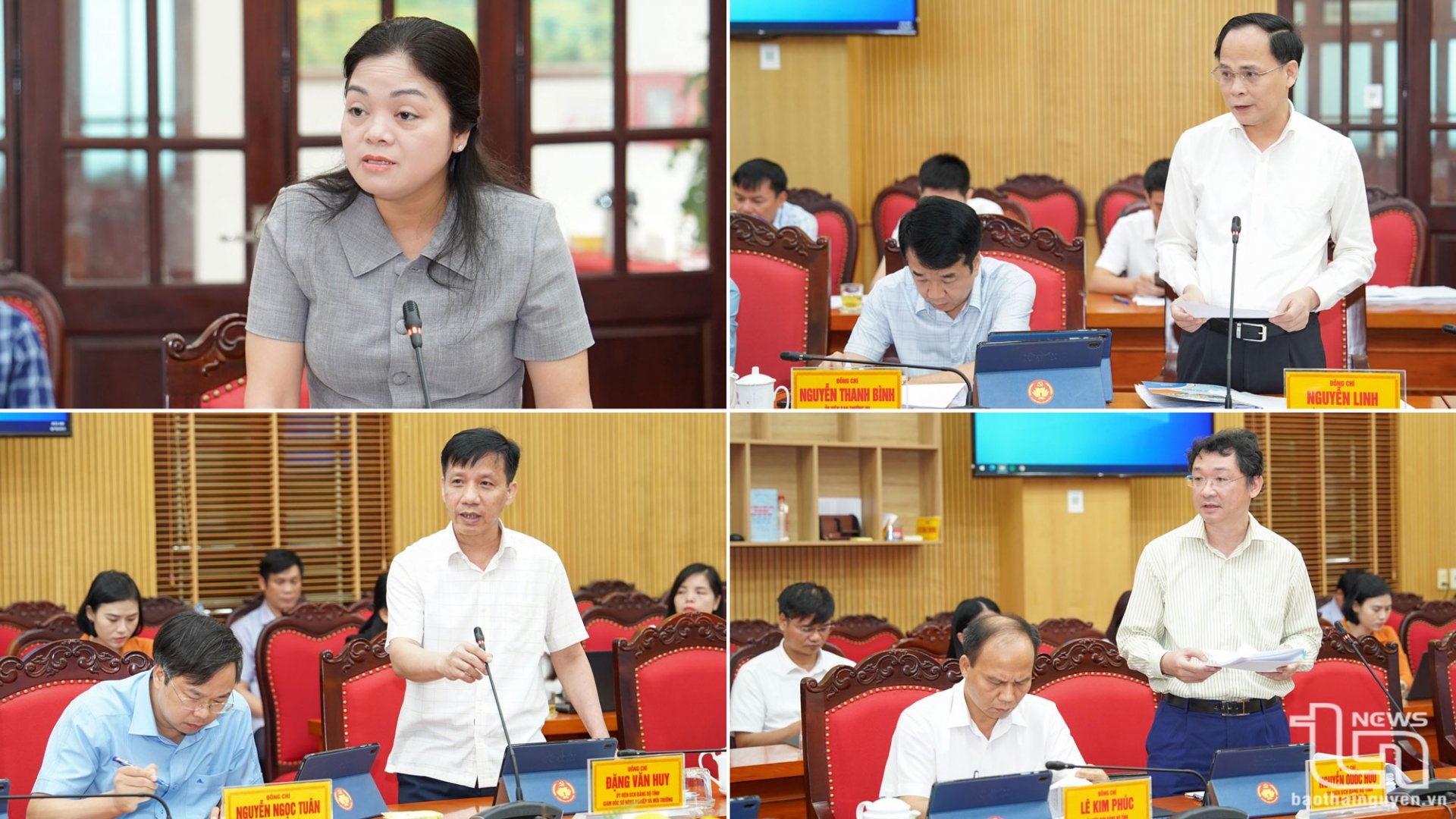 Các đại biểu phát biểu tại Hội nghị.
