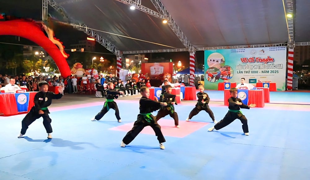 More than 1,000 young martial artists compete fiercely in Thanh Hoa - photo 2