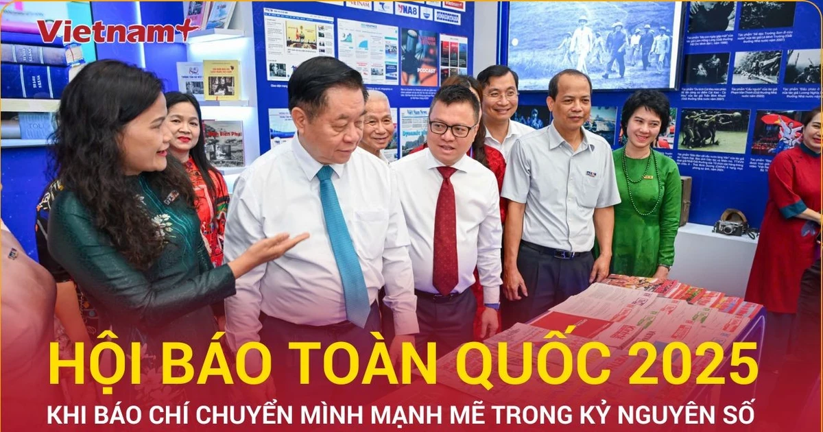Dấu ấn công nghệ sống động tại các gian trưng bày Hội Báo toàn quốc 2025