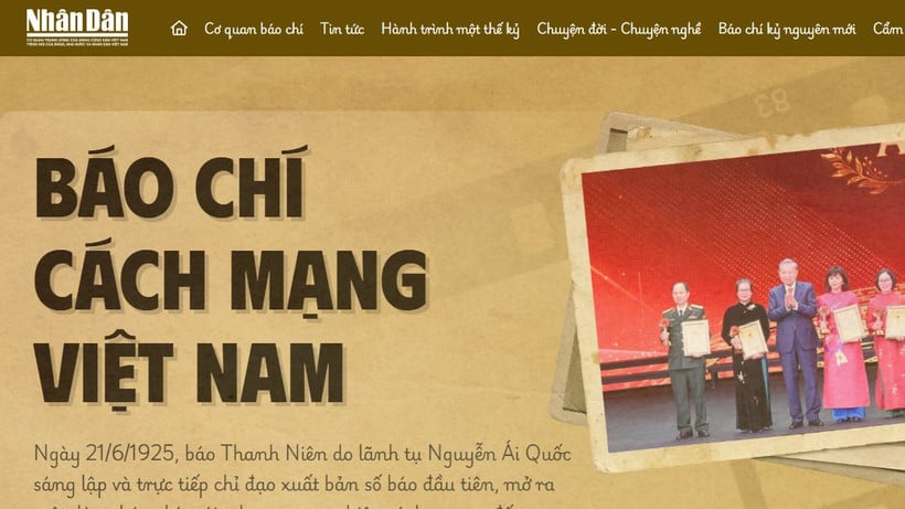 គេហទំព័រសារព័ត៌មានបដិវត្តន៍វៀតណាម។