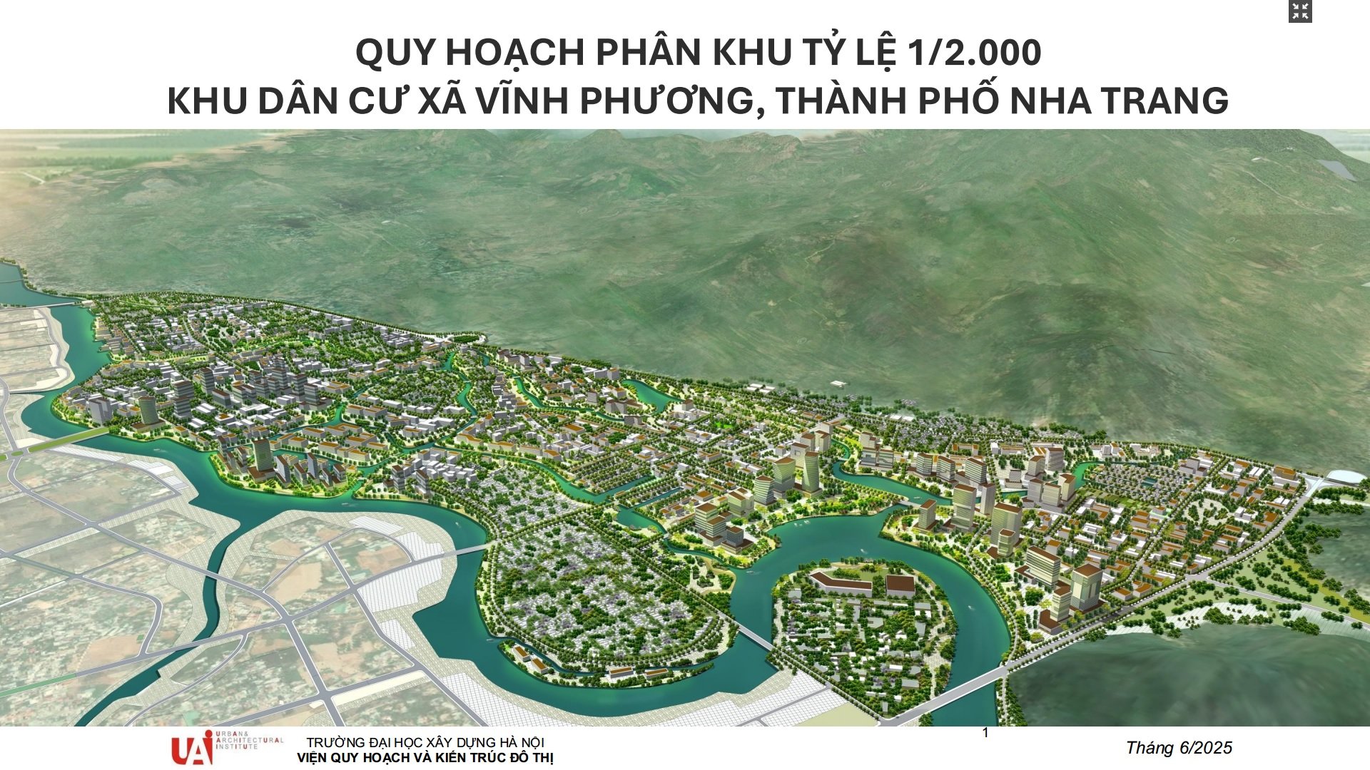 Phối cảnh khu vực lập quy hoạch.