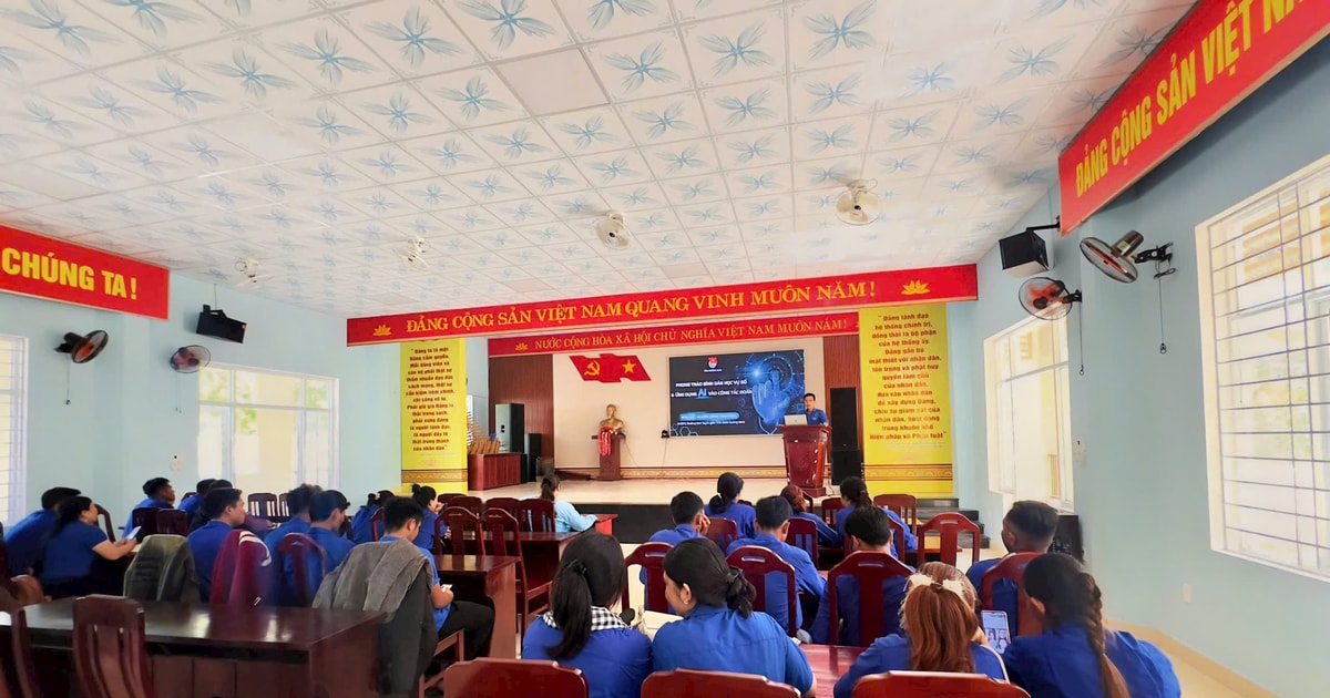Cán bộ đoàn tại Quảng Nam ứng dụng AI vào công tác đoàn