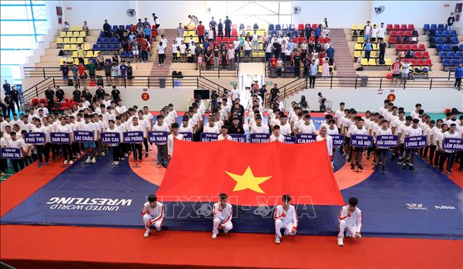 Hơn 500 vận động viên tham gia giải Vô địch các lứa tuổi trẻ vật cổ điển, vật tự do quốc gia  - Ảnh 1.