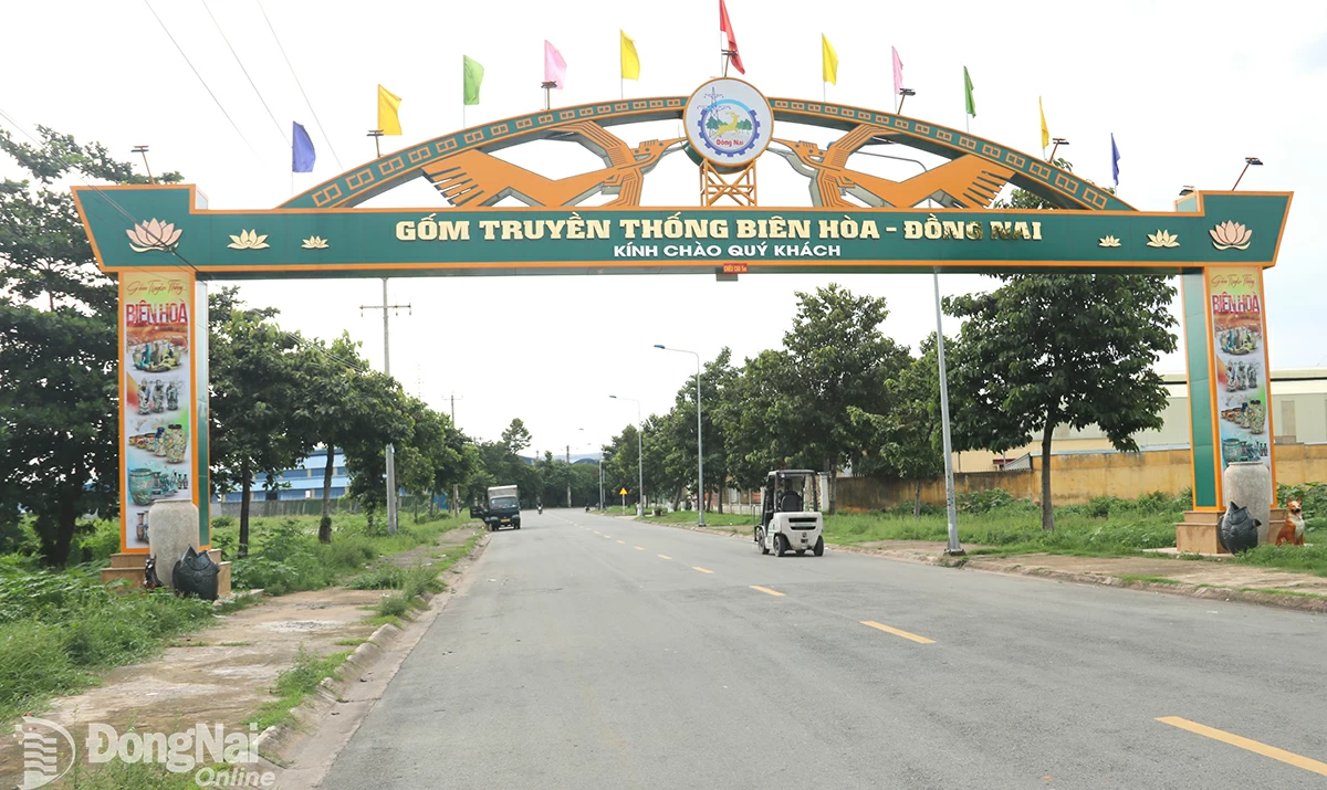 Cụm công nghiệp gốm sứ Tân Hạnh (thành phố Biên Hòa) đã cơ bản hoàn thành hạ tầng kỹ thuật. Ảnh:  Văn Gia