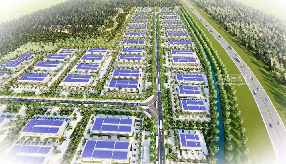 Phối cảnh Cụm công nghiệp Yên Lạc (Phú Lương).