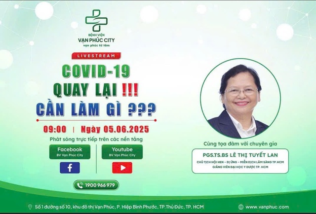 Livestream phòng, chống Covid-19: Bệnh viện Vạn Phúc City đồng hành cùng cộng đồng - Ảnh 1.