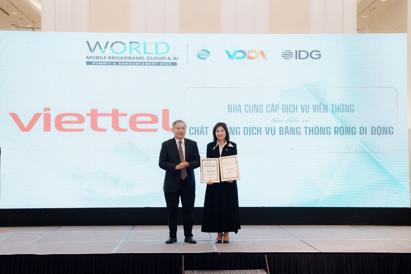Viettel is the network operator with the best quality mobile and fixed services.