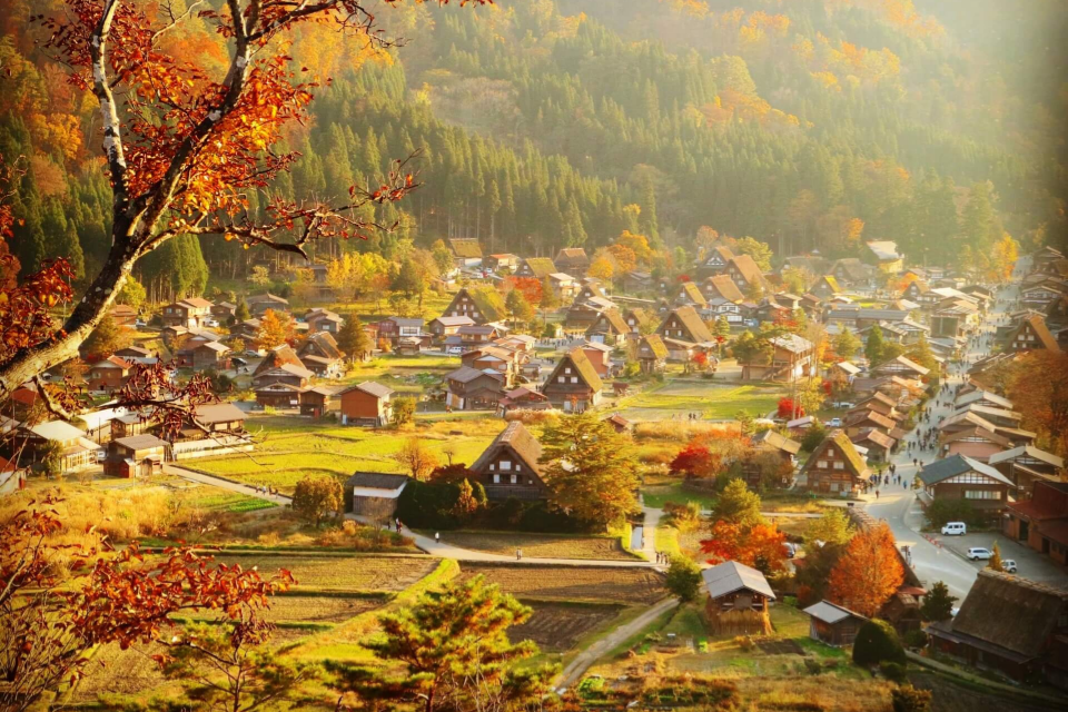 ធ្វើដំណើរទៅកាន់ភូមិ Shirakawago ប្រទេសជប៉ុន ស្រស់ស្អាតដូចរឿងនិទានក្នុងរដូវស្លឹកឈើជ្រុះ