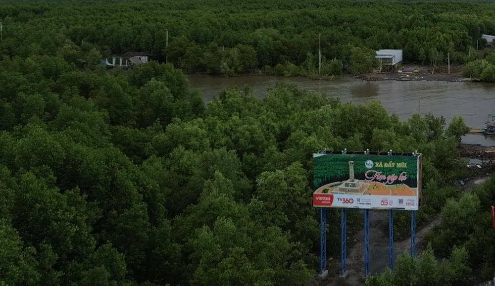 L'autoroute Ca Mau City - Dat Mui traverse une section de forêt protégée. Photo : illustration