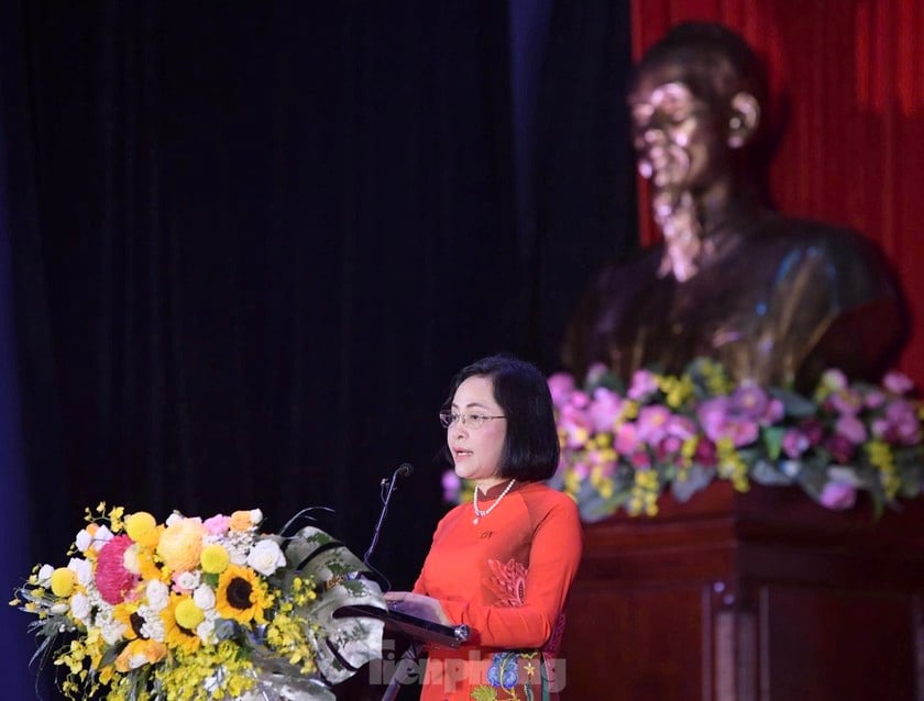 Bà Nguyễn Thị Thanh - Ủy viên Ban Chấp hành Trung ương Đảng, Phó Chủ tịch Quốc hội phát biểu chỉ đạo. (Ảnh: T.Ư Đoàn)