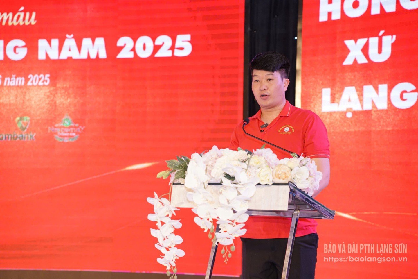 Anh Vương Văn Hậu lan tỏa tinh thần hiến máu nhân đạo tại Ngày hội hiến máu Giọt hồng Xứ Lạng năm 2025