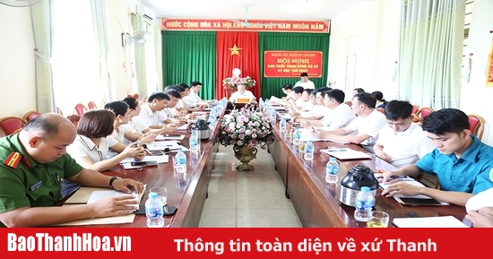 Xã Hoằng Giang (mới) diễn tập vận hành hoạt động mô hình chính quyền địa phương 2 cấp