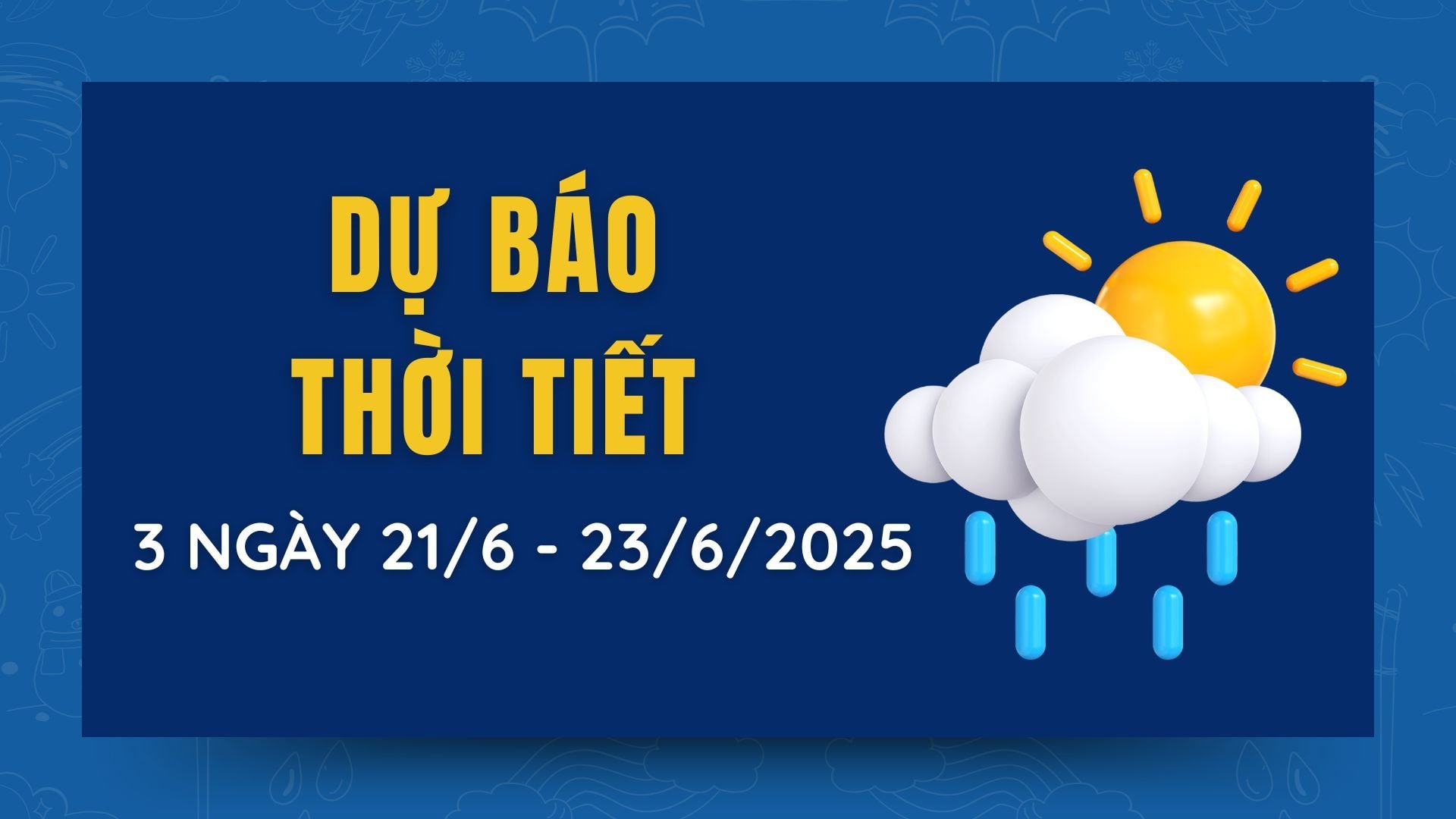 Weather forecast for the next 3 days