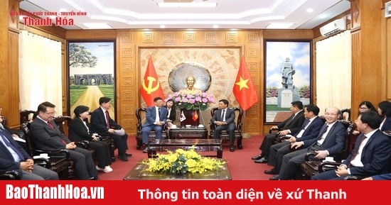 Bí thư Tỉnh ủy Nguyễn Doãn Anh tiếp xã giao thị trưởng TP Seongnam (Hàn Quốc)