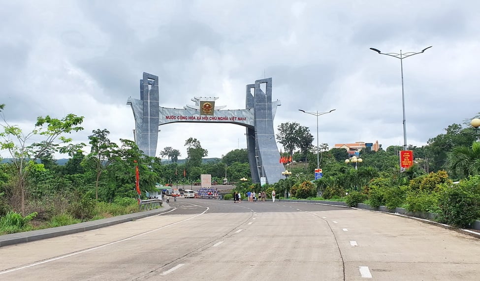 តំបន់សេដ្ឋកិច្ចច្រកទ្វារព្រំដែនអន្តរជាតិ Le Thanh ខេត្ត Gia Lai។ រូបថត៖ ង៉ុក តាន់