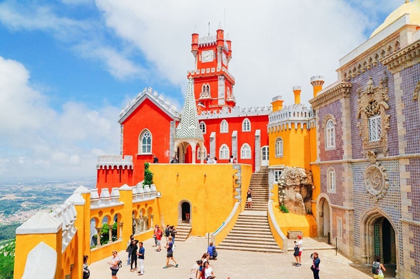 Pena National Palace, Sintra, ព័រទុយហ្គាល់។