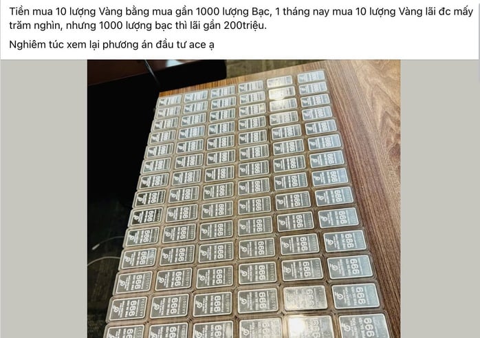 Đầu tư bạc lời nhiều hơn mua vàng?- Ảnh 1.