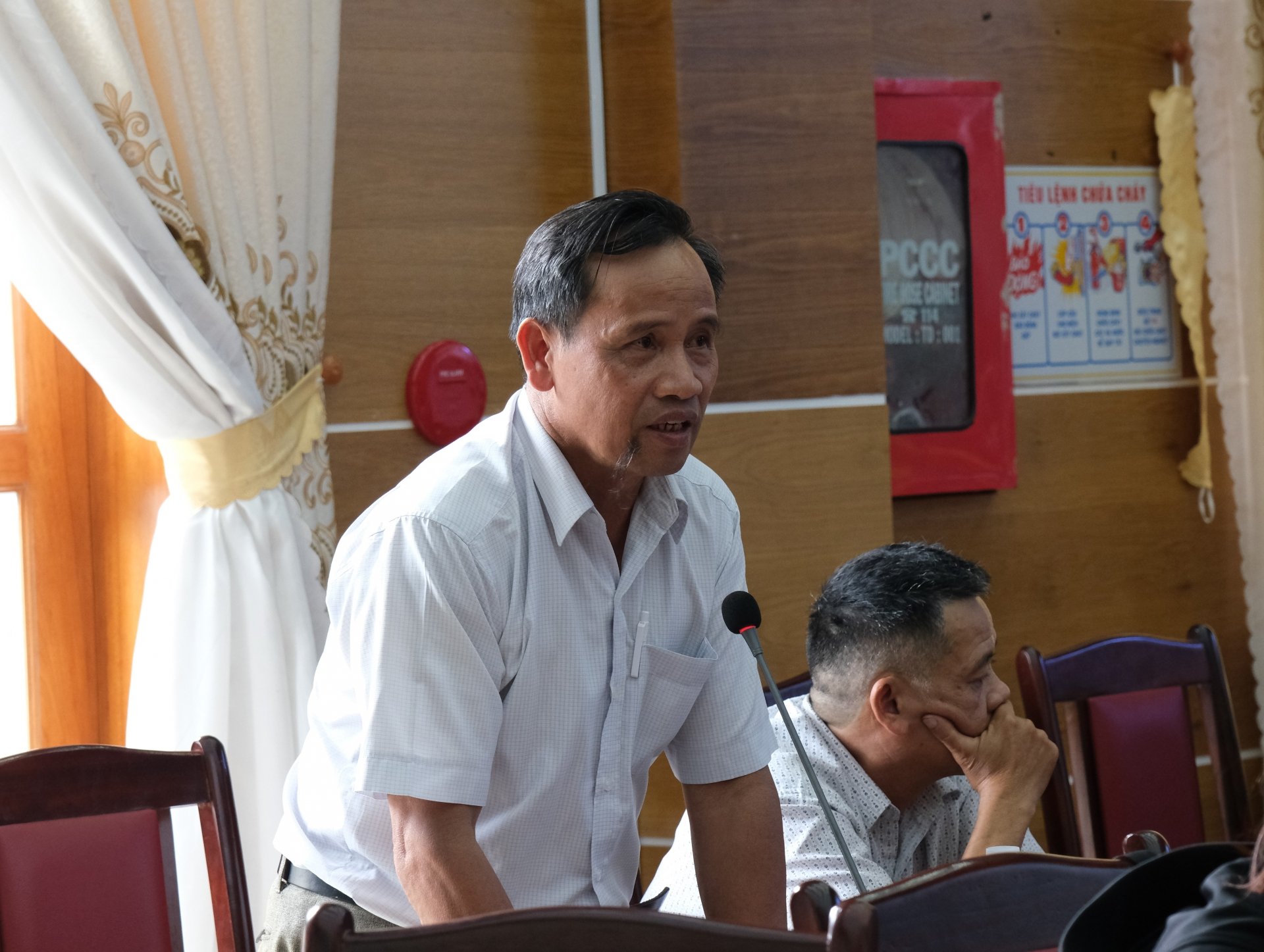 Đại diện hộ nông dân phát biểu tại Hội nghị