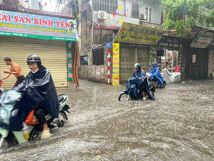Mưa lớn ở vùng núi và trung du Bắc Bộ. Ảnh minh họa