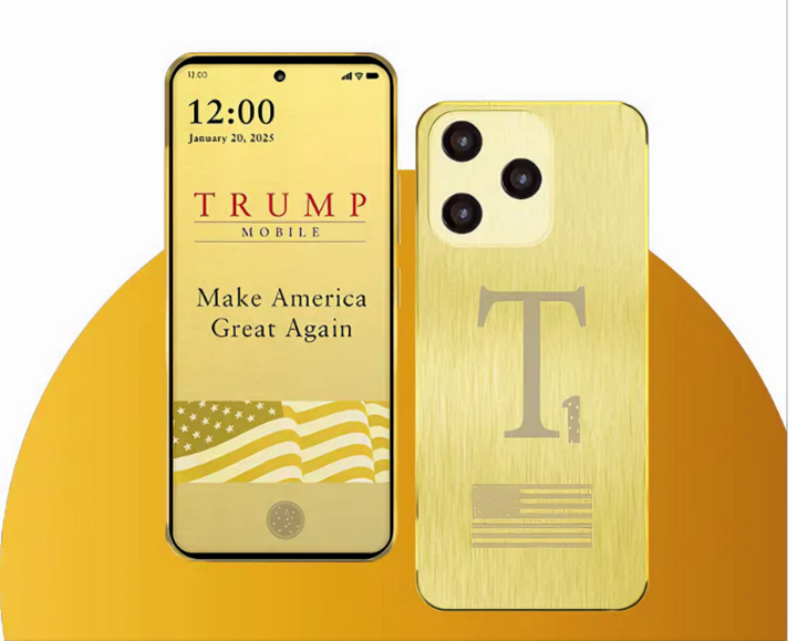 Điện thoại màu vàng Trump.