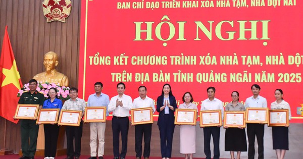 Quảng Ngãi về đích chương trình xóa nhà tạm, nhà dột nát