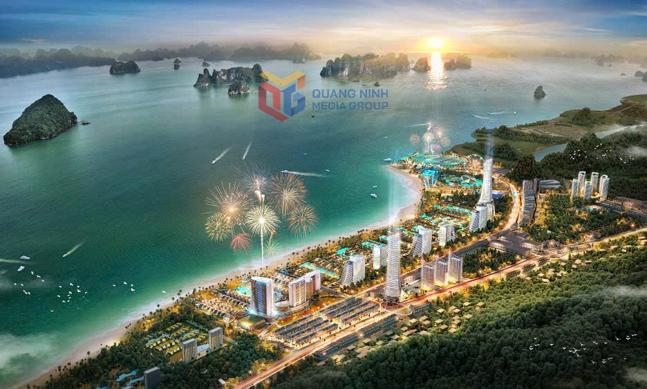 Phối cảnh Tổ hợp du lịch, nghỉ dưỡng Sonasea Vân Đồn Harbor City.