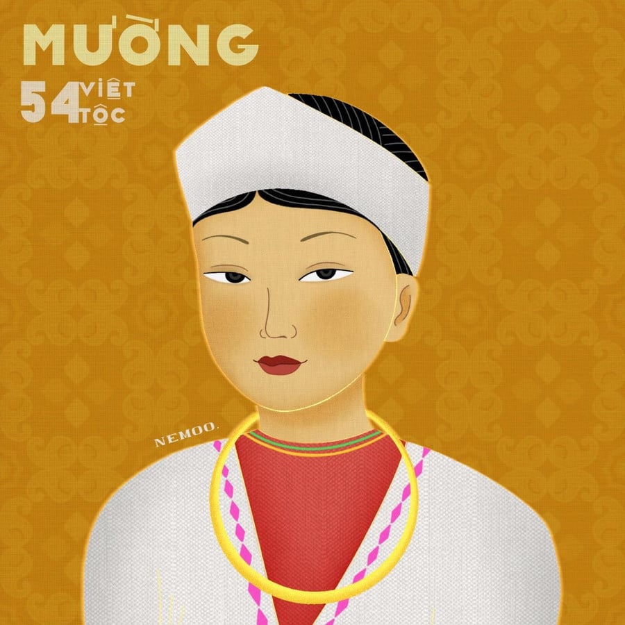 Hình ảnh người phụ nữ Mường trong 54 Việt Tộc.