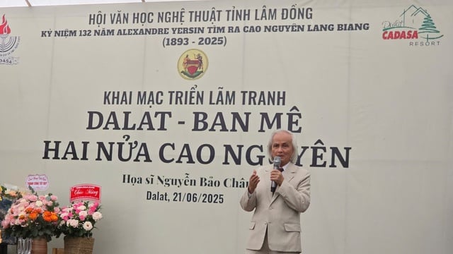 Triển lãm tranh kỷ niệm 132 năm bác sĩ Yersin đặt chân đến cao nguyên Lang Biang- Ảnh 1.